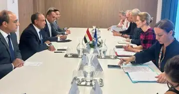وزير الخارجية يبحث مع الممثلة العليا للشئون الخارجية للاتحاد الأوروبي الجهود المصرية للتوصل لاتفاق لوقف إطلاق النار في غزة