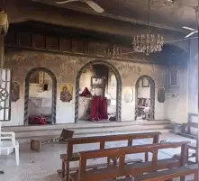 سوريا.. مجهولون يضرمون النار بكنسية مار ميخائيل التاريخية في السويداء