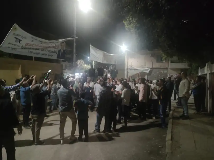مسيرة ليلية فى كفر الجبل بالهرم لحشد الأهالى للمشاركة في انتخابات النواب