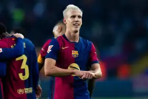 برشلونة يعلن تفاصيل إصابة داني أولمو بالكتف