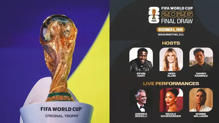 نجوم عالميون يقودون حفل واشنطن لسحب قرعة كأس العالم 2026