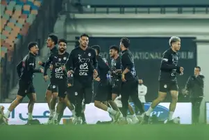 منتخب مصر يخوض تدريبه باستاد القاهرة استعدادًا لمواجهة نيجيريا وديًا