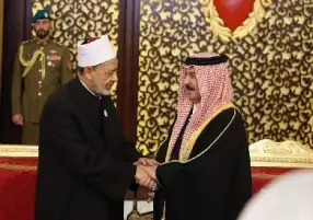 شيخ الأزهر يهنئ ملك البحرين باليوم الوطني الـ54 ويشيد بنموذجها في التعايش والحوار
