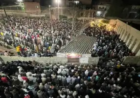 تشييع جثامين 7 ضحايا حادث الطريق الإقليمي بقرية معصرة صاوي بالفيوم