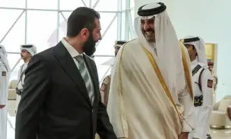الشرع يستعرض مع أمير قطر الأحداث الراهنة في سوريا