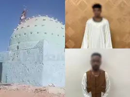 ضبط المتهم بتسلق قبة مقام ومحاولة تحطيمها في أسوان