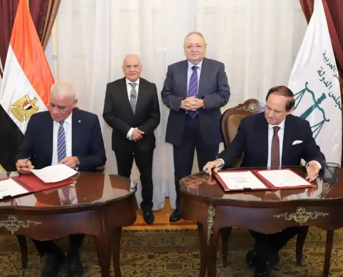 مجلس الدولة يوقع بروتوكول تعاون مع الجامعات الأوروبية في مصر لتقديم برامج تعليمية وتدريبية للقضاة