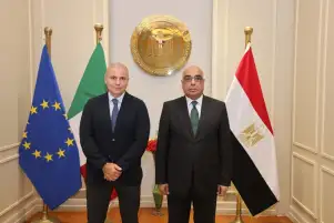 وزير العدل يستقبل سفير إيطاليا بالقاهرة لبحث سبل تعزيز التعاون القضائي