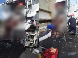 مصرع 12 وإصابة 3 في تصادم مروع بين نقل وميكروباص جنوب بورسعيد