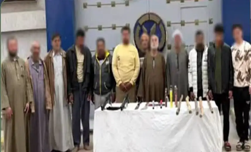 ضبط 7 أشخاص بعد مشاجرة بالأسلحة النارية والبيضاء في قرية ببني سويف