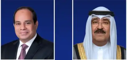 الرئيس السيسي لأمير الكويت: ندين الاعتداء الإيراني وندعم أمن دول الخليج