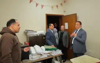 نقيب المهندسين يتفقد مبنى النقابة العامة ويبحث تطوير الإدارات المختلفة