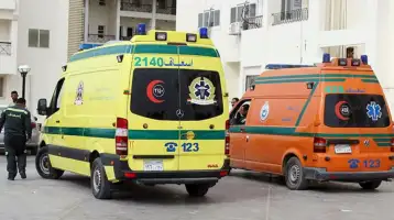 إصابة 5 أشخاص إثر تصادم سيارتين في القليوبية