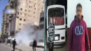 تفاصيل انقلاب سيارة ميكروباص وهروب سائقها في الجيزة