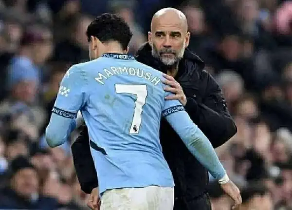 جوارديولا يشيد بمرموش بعد التألق أمام كريستال بالاس