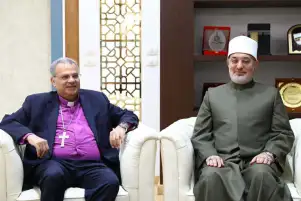 المفتي يستقبل رئيس الطائفة الإنجيلية للتهنئة بعيد الأضحى