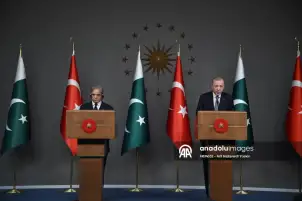إسطنبول.. أردوغان وشهباز شريف يترأسان مباحثات تركية باكستانية
