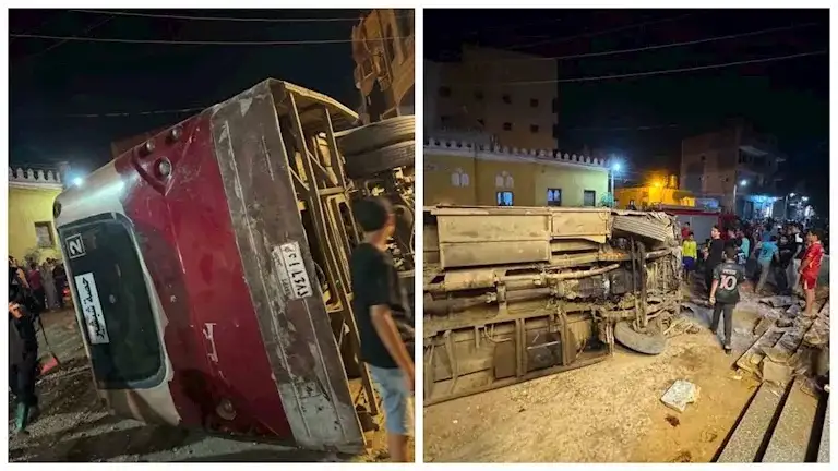 ضبط طفل قاد أتوبيس ركاب وتسبب في مصرع شخص وإصابة 3 آخرين بالغربية