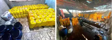 ضبط مصنع غير مرخص بالمنوفية وإحباط طرح 83 ألف لتر زيوت طعام مجهولة المصدر بالأسواق
