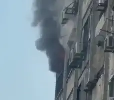 السيطرة على حريق هائل داخل شقة سكنية بعقار أمام كلية التربية الرياضية بفيصل