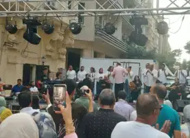 عروض فنية وورش أطفال.. إقبال كبير من المواطنين على شارع الفن وسط الإسكندرية