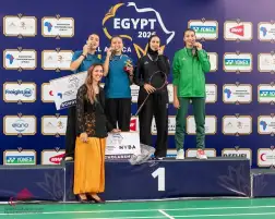 4 ميداليات حصيلة منتخب ناشئي الريشة الطائرة ببطولة أفريقيا تحت 19 سنة