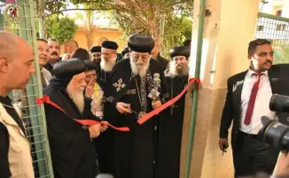البابا تواضروس يفتتح المرحلة الأولى لمشروع مسار العائلة المقدسة بـ كوم ماريا في ملوي