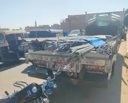 إصابة شاب إثر اختراق أسياخ حديد صدره بطريق أبيدوس في سوهاج